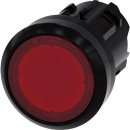 Siemens pushbutton illuminable, 22mm, round, red,...