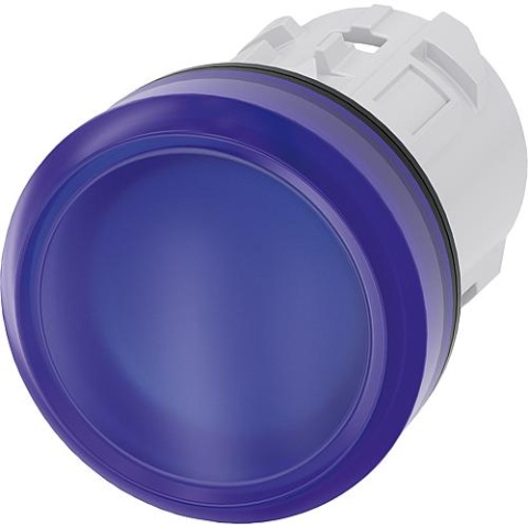 Siemens indicator light 22m, round, blue, lens, smooth 3SU1001-6AA50-0AA0 3SU10016AA500AA0 NEW