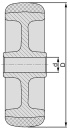 Ruote Blickle con battistrada in gomma termoplastica,...