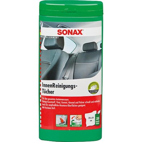 SONAX Poetsdoeken voor interieur, PU 25 stuks, kunststof doos 412 200 NIEUW