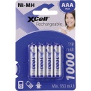 Xcell Ni-MH Battery Cells (1.2 V Micro) 1000 mAh Blister...