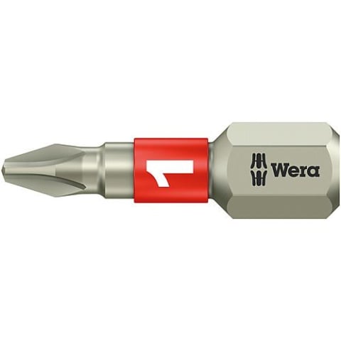 Embouts Wera TS PH 1 x 25 mm en acier inoxydable NOUVEAU