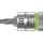 Inserto a cricchetto Wera 8767 A HF Torx T10 lunghezza 28,0 mm azionamento 6,3 mm (1/4"") NUOVO