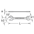 Clé à fourche double GEDORE SW 6 x 7 (G)...