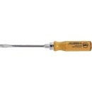 wiha wood slotted screwdriver round blade with hexagonal...