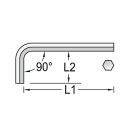 wiha Hexagon socket spanner, angled, SW 8 1155 NEW