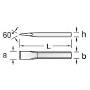 GEDORE Habero cincel plano longitud 175 mm, anchura 21 mm...