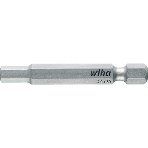 wiha standaard bit, zeskant, vorm E 6.3. type 7043 Z 5.0 x 50 4196 NIEUW