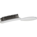 Lessmann Hand brush with plastic handle 2 rows, stainless...