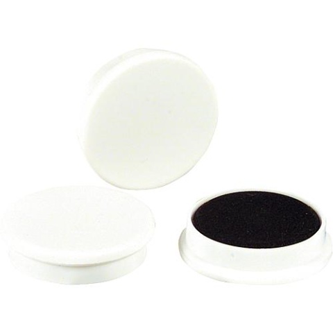 magneti da organizzazione beloh dimensioni 30 x 8 mm colore bianco, 1 pezzo BM 100.104/00 NUOVO