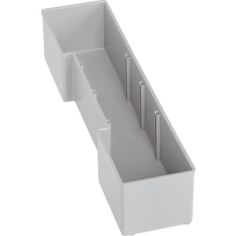 Bosch Sortimo Inzetbak grijs U3 70 x 310 x 63 mm voor L-Boxx 102 en L-Boxx 136 NIEUW