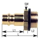 Mamelon à bouchon Rectus à filetage mâle type 26 G 1/2 NOUVEAU