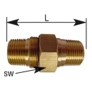 Double mamelon détachable R 1/4x R 1/4 NOUVEAU