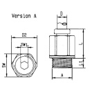 Raccord droit à visser Rectus D 12mm 3/8 NOUVEAU