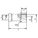 Rectus straight screw-in fitting D 4mm 1/4 NEW