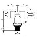 Rectus T-screw-in piece D 8mm 1/8 NEW