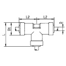 Rectus T-piece D 4mm NEW