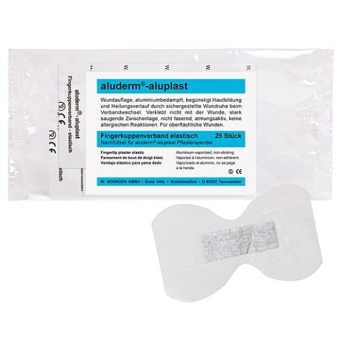 W.Söhngen aluderm-aluplast pansement pour bout de doigt élastique 1 UE = 25 pièces pour distributeur de pansements (83 002 23) 1009913 NOUVEAU