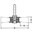 Lessmann Rundbürste Stahldraht 0,30 mm 50 mm, Schaft...