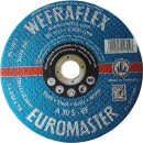 WEFRA doorslijpschijf Euromaster blauw recht voor staal 125 x 2 x 22 mm 1231202063 NIEUW