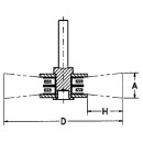 Lessmann ronde borstel Ø 22 mm met schacht 3,0 mm, staaldraad 0,1 mm 410223 NIEUW