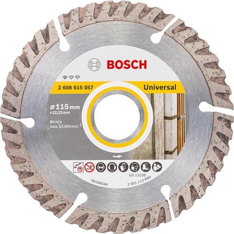 Bosch diamantzaagblad Standaard voor Universeel Ø 115 x 22,23 x 2,0mm NIEUW