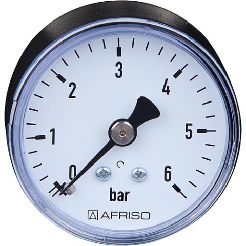 Afriso RF pressure gauge 50 axial 0-6 bar, connection 1/4"" axial (rear) NEW