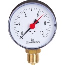 AFRISO Manometer RF 80 1/2"" 0-10 bar,...