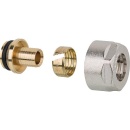 Compression fitting with union nut nickel-plated 16 x 2...