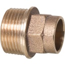 IBP Gunmetal Solder Fittings 4243g Nipplo di transizione...