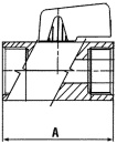 Miniválvula de bola Mesto con palanca corta IGxIG...