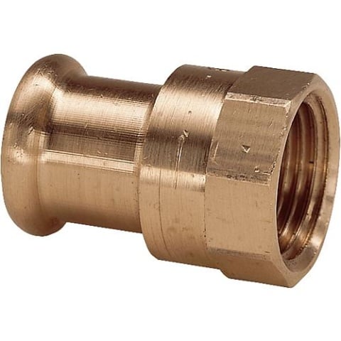 Raccord à sertir Aalberts en bronze, contour M, pièce de transition i/i 18x1/2"" Type 6270g 6270G1812 NOUVEAU