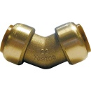 Gomito a pressione Aalberts 45° i/i 15 mm tipo T041...