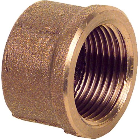 Red brass threaded fitting cap type 3301 3/8"" IT 281854 NEW