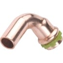 Aalberts copper press fitting V-contour bend 90° i/a...