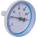 Rücklaufthermometer blau für Kugelhähne...