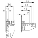 Flamco Wandkonsole Uni. Befestigung mit Abstandshalter...