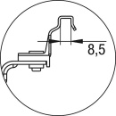 Fixation unie pour radiateurs compacts et panneaux sans pattes de suspension, à monter au-dessus de la grille de recouvrement 10-306-01 NOUVEAU