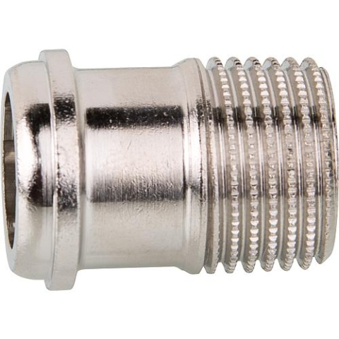 HEIMEIER screw nipple R 3/8"", conical sealing, nickel-plated brass 0121-01.010 NEW