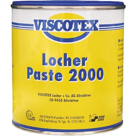 Viscotex Locher-Paste 2000/950g Dose Dichtungspaste für Gas/Wasser  in Verwendung mit NEU