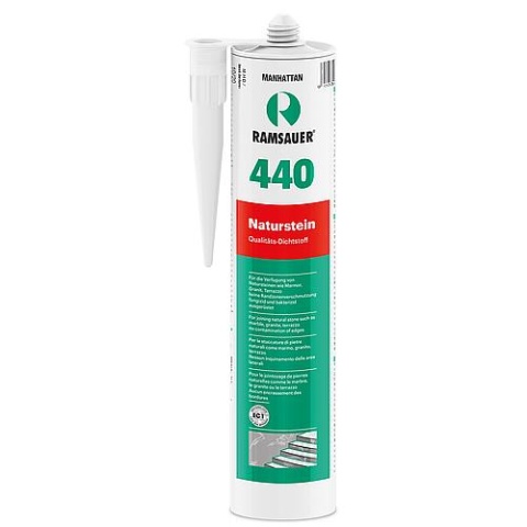 Ramsauer Natuursteen 440 Grijs Neutraal Siliconekit 310ml Patroon 1900306 NIEUW