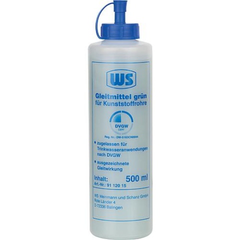 Lubricant for plastic pipes green, , 250ml dosing bottle NEW