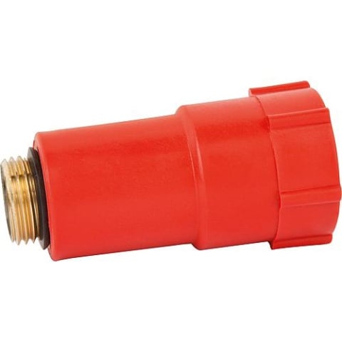 Construction plug 1/2 with brass thread red NEW