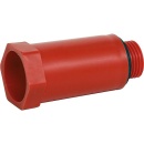 VBW Construction plug 1/2 with plastic thread red NEW