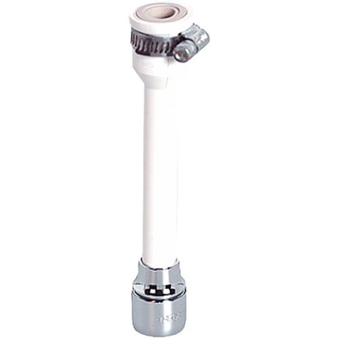 Extended spout with aerator with clamp, plastic NEW