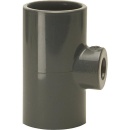 PVC-U - Adhesive fitting T-piece reduced, 50x20x50mm,...