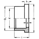 PVC-U - Klebefitting bundbuchse, 50 mm, für...