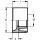 PVC-U - Adhesive fitting reduction short, 32 x 20 mm, with adhesive socket 621.90.03.32.20 NEW