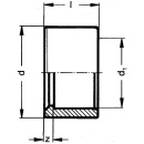 PVC-U - Adhesive fitting reduction short, 63 x 32 mm, with adhesive socket 621.90.03.63.32 NEW