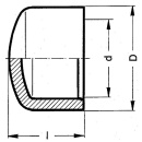 PVC-U - Klebefitting Kappe, 16 mm 621.96.01.16 NEU